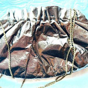 Vintage Gold Chain Clutch – 1980s – Glam Style